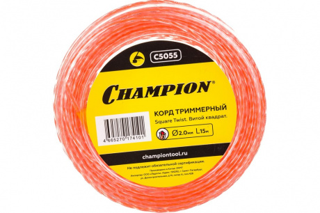 Купить Леска CHAMPION Square Twist DUO 2,0*15 м (витой квадрат)   C5055 фото №2